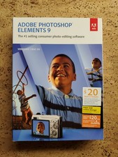 SEALED Adobe Photoshop Elements 9 Mac  PC Two-Disc Set NEW