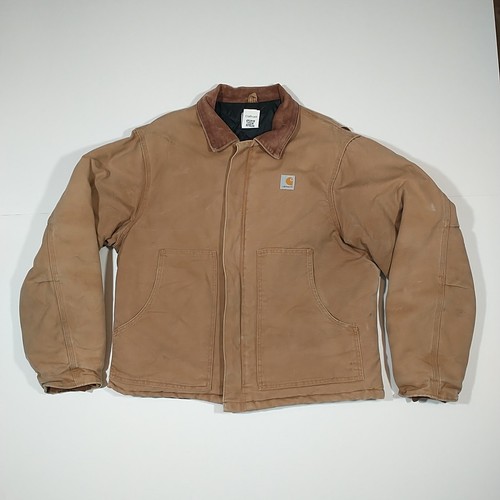 Giacca Carhartt vintage J02 BRN taglia 44 artico trapuntata colletto velluto a coste Union USA - Foto 18 di 18