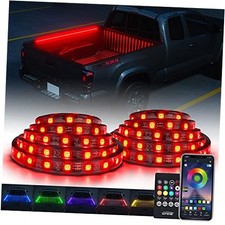 60" RGB Truck Bed Bluetooth Lights Kit, Neon Accent Exterior Glow Rails 2PCS