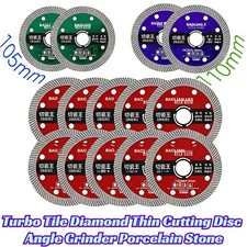 105mm/110mm Turbo Tile Diamond Thin Cutting Disc Angle Grinder Porcelain Stone