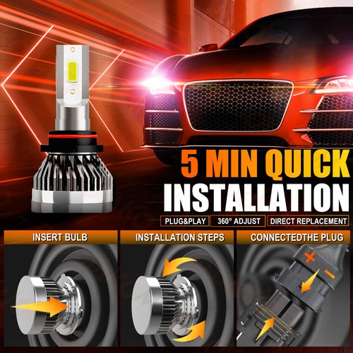 For Chevrolet Silverado 1500 HD 2003-2006 LED Headlights Hi/Low+Fog Light Bulb - Picture 8 of 11