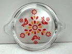 Pyrex Friendship Bird Flower 470-C Casserole Replacement Lid Only Vintage