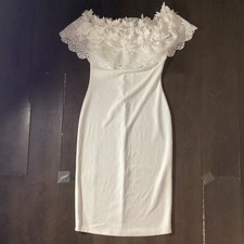 Fashion Nova Womens White Dress Size M