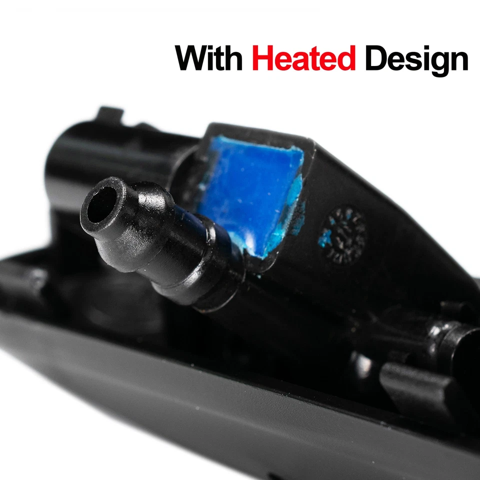 2X Boquilla de lavado de parabrisas pulverizador chorro térmico para VW Jetta Golf Skoda Superb Yeti Foto 3 de 4