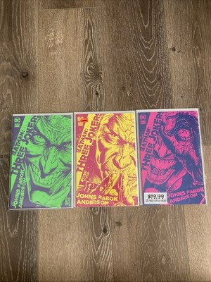 Batman Three Jokers 1, 2, 3 1:25 Ratio Incentive Variant Full Set Run DC Comics