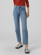 VERO MODA Regular Jeans 'Hailey' in Blue Denim Hose Damen - W32/L32