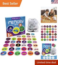 Scratch-Resistant Wooden Toddler Game - Montessori Matching Fun for Ages 2-4