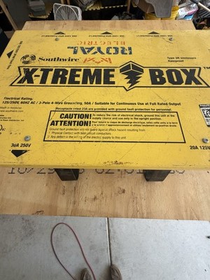 Southwire X-Treme Power Distribution Box 50-Amp 125/250v Temporary