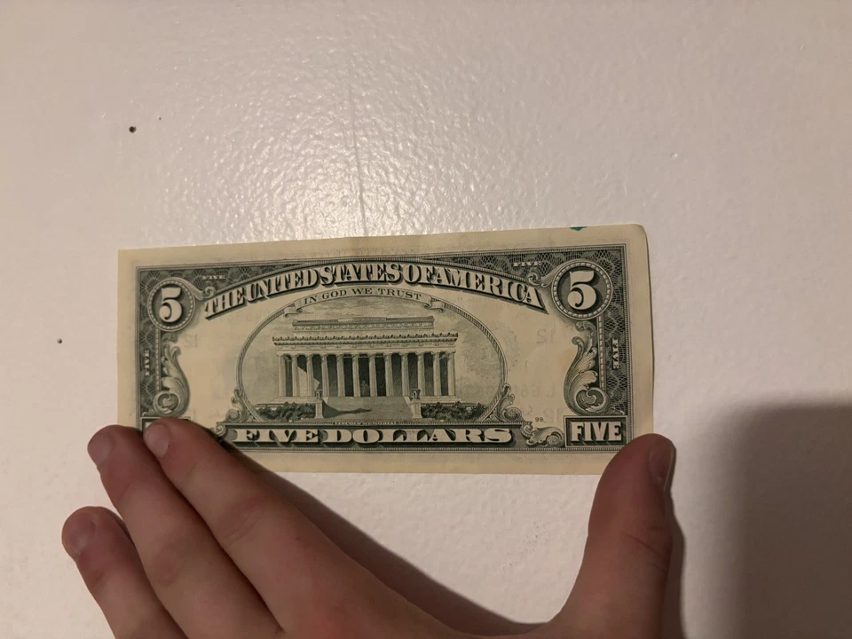 Rare Series 1995 5 Dollar bill - Image 2 of 2