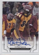 2015 Leaf Draft Auto Titus Davis #BA-TD1 Auto 0f8