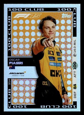 2025 Topps Turbo Attax F1 #354 Oscar Piastri card