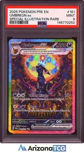 Pokemon 2025 Umbreon ex 161/131 SIR Prismatic Evolutions PSA 9