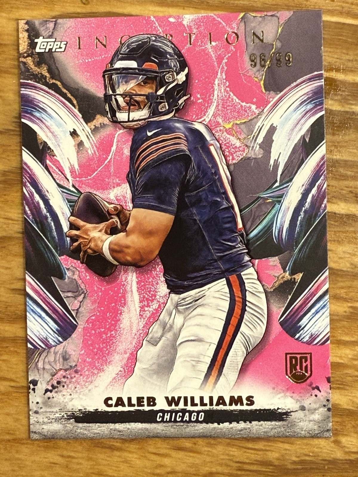2024 Topps Inception Magenta #’d /99 Caleb Williams #157 Rookie RC
