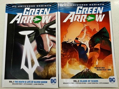 DC Comics Green Arrow Graphic Novel Lot Vol 1 & 2 Death and Life Island of Scars