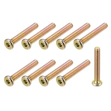 Hex Socket Head Machine Screws, (M6x40mm) 10Pcs, Carbon Steel Screws