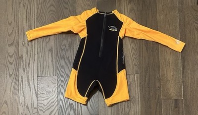 Aqua Sphere Stingray HP Kids Neoprene Wetsuit Size 8 Long Sleeve Core Warmer