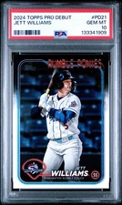 2024 Topps Pro Debut Jett Williams #PD21, POP1; PSA-10