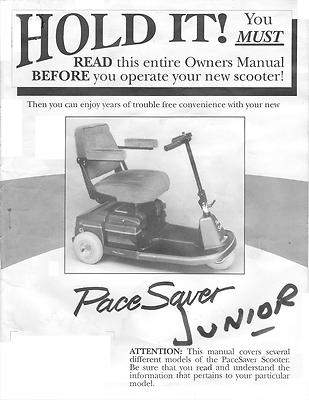 LEISURELIFT PaceSaver OWNER'S MANUAL - PRE 1995 eCOPY (Leisure Lift)