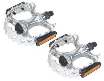 VP XC II Beartrap Bear trap Type Pedals 1//2 /" ALLOY SILVER 1//2 with reflectors