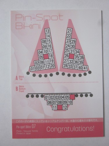 FQ 2023 HIT'S SAKI YANASE PIN-SPOT BIKINI CARD 07 TYPE A RELIC SWIMSUIT /41 - Picture 2 of 2
