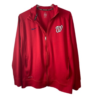 Nike Dri Fit MLB Washington Nationals Men's XXL Full Zip Jacket