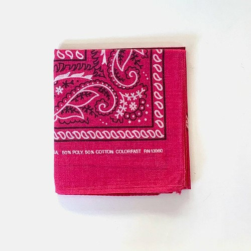 Vintage Paisley Bandana Pink