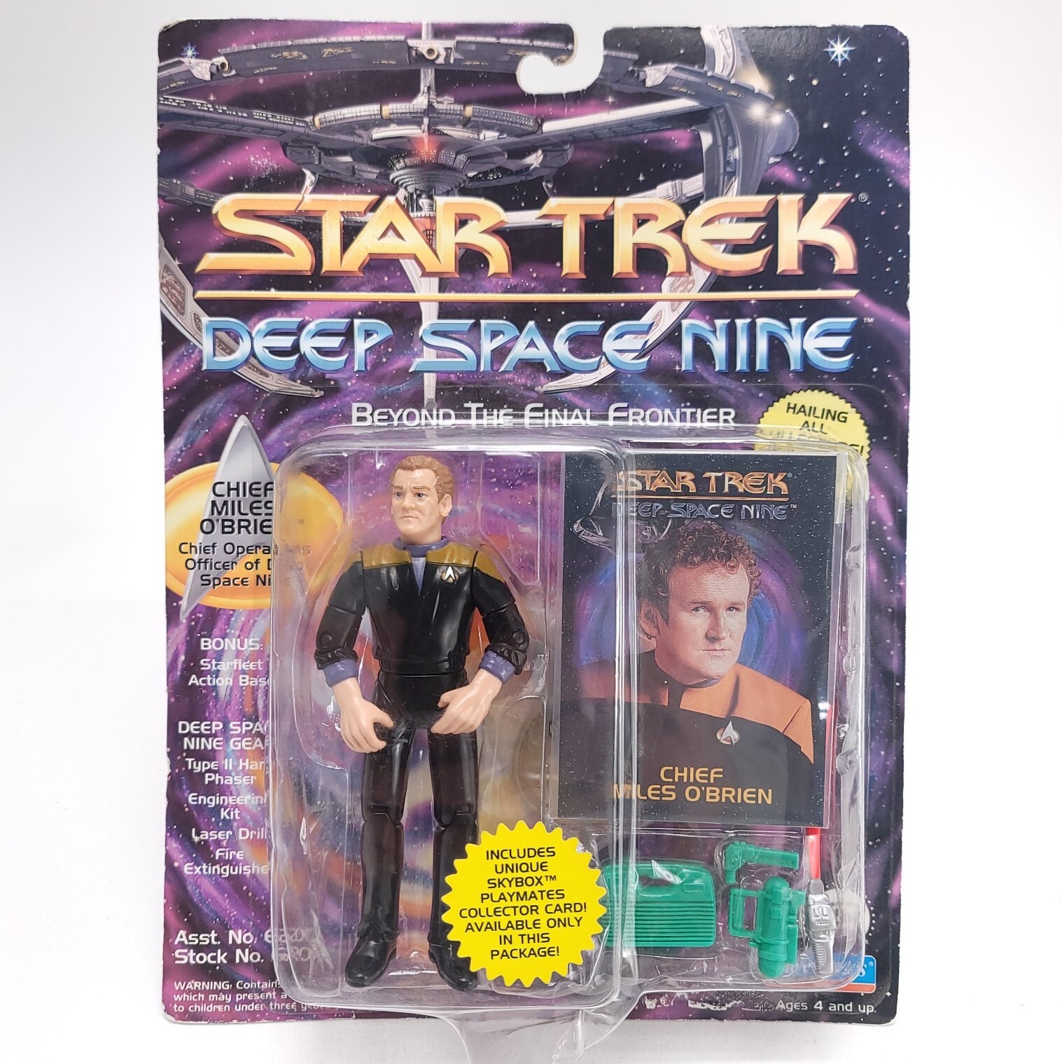 Chief Miles O'Brien STAR TREK Deep Space Nine 1993 Playmates Action Figure New
