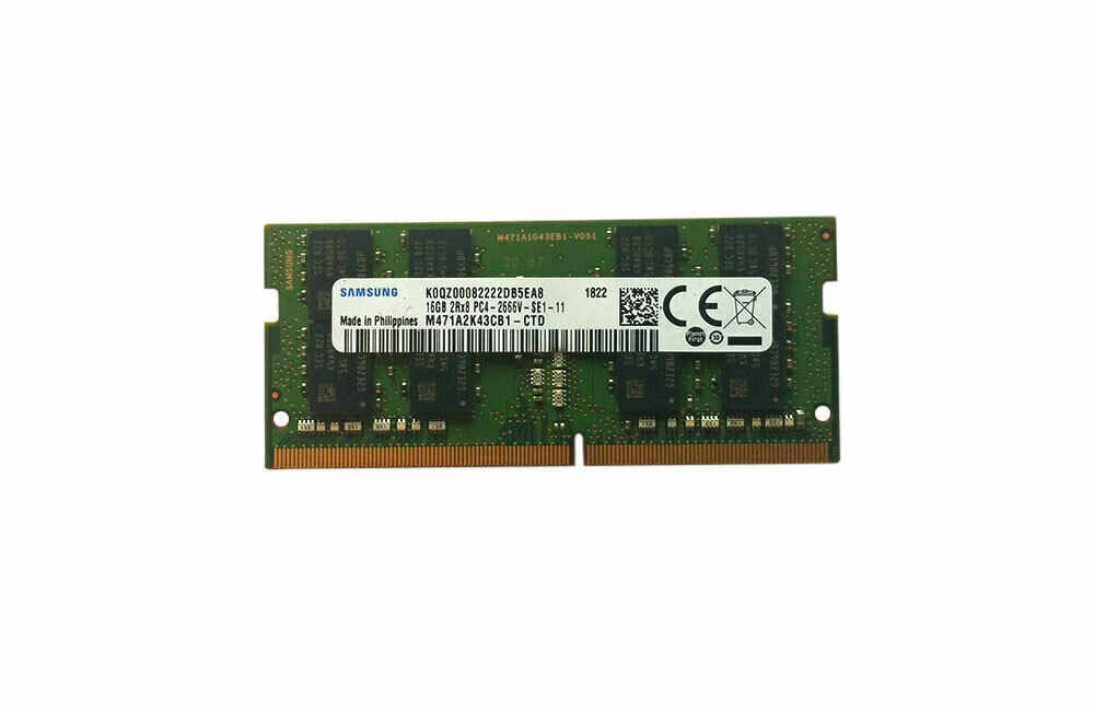 Samsung 16 Go DDR4 PC421300, 2666 MHz, 260 Broches SODIMM, 1,2 V