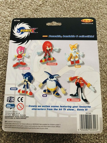 Feva Sonic The Hedgehog Bendable Figure New - Picture 2 of 2