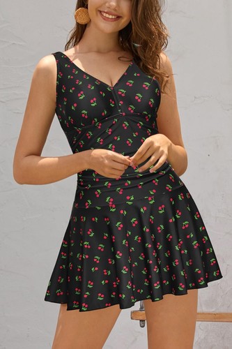 Swim Dress Womens Swimming Costume | Skirt Tummy Control Flower - Picture 30 of 318