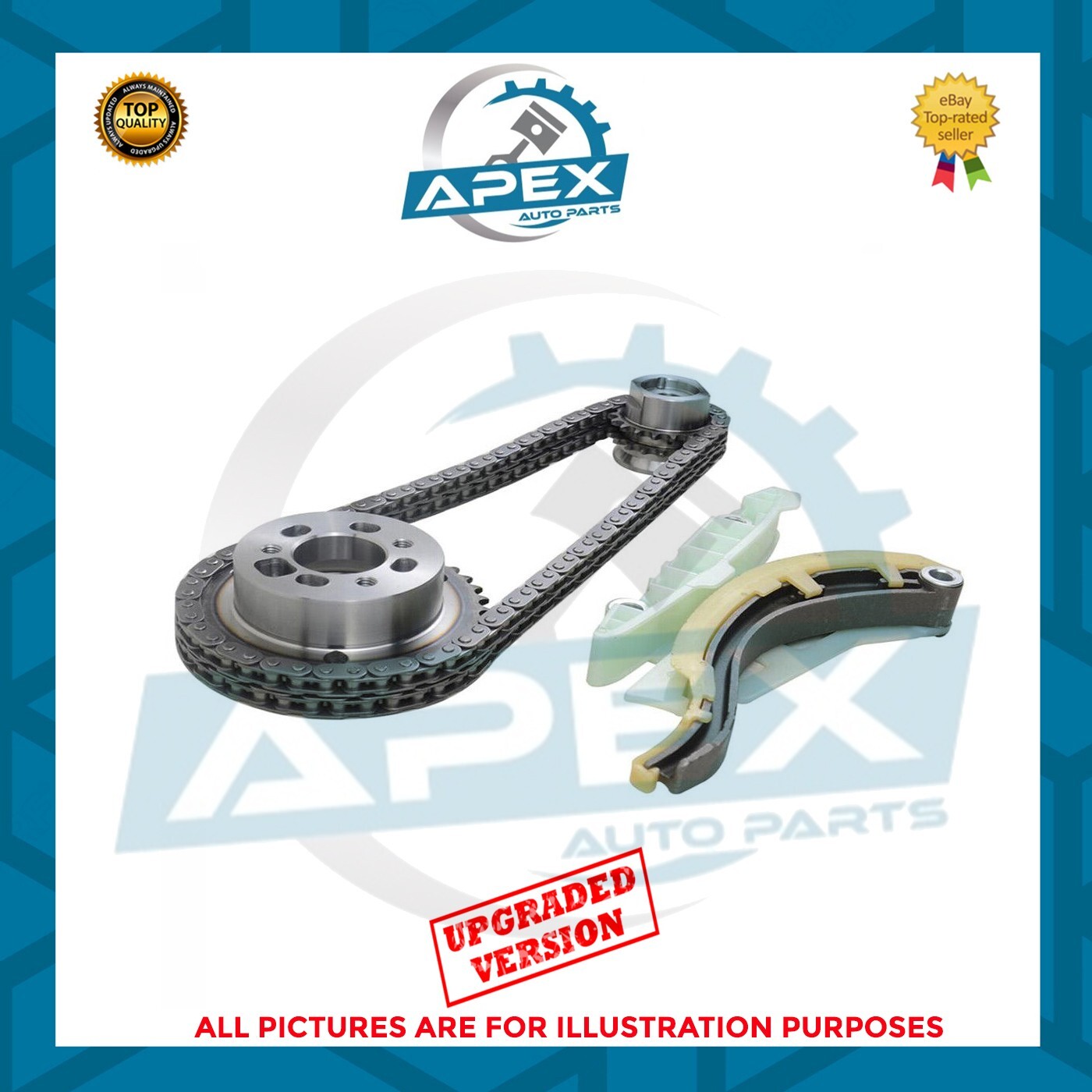 Ford Transit 1.8 TDCI Diesel Motore Hcpa Timing Kit Catena - Aggiornato Versione