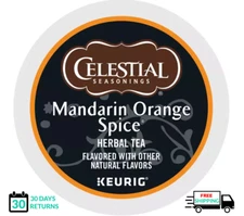 🆕☕ Celestial Seasonings Mandarin Orange Spice Keurig Tea K-cups  