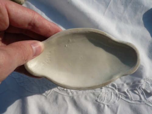 Alter antiker Kerzen Halter aus Porzellan Amor Junge Original Markenqualität - Bild 7 von 7