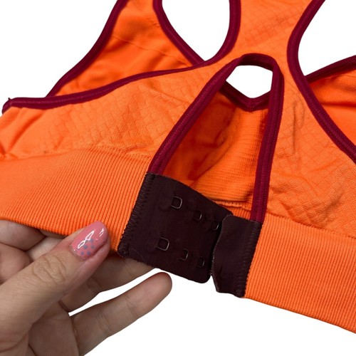 Lululemon Go Steady Seamless Bra Lightweight Orange Maroon Womens 2 - Picture 5 of 6