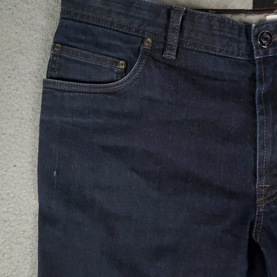Pantalones de mezclilla Brioni Stelvio para hombre talla 38x30 azul Italia pierna recta* Foto 2 de 4
