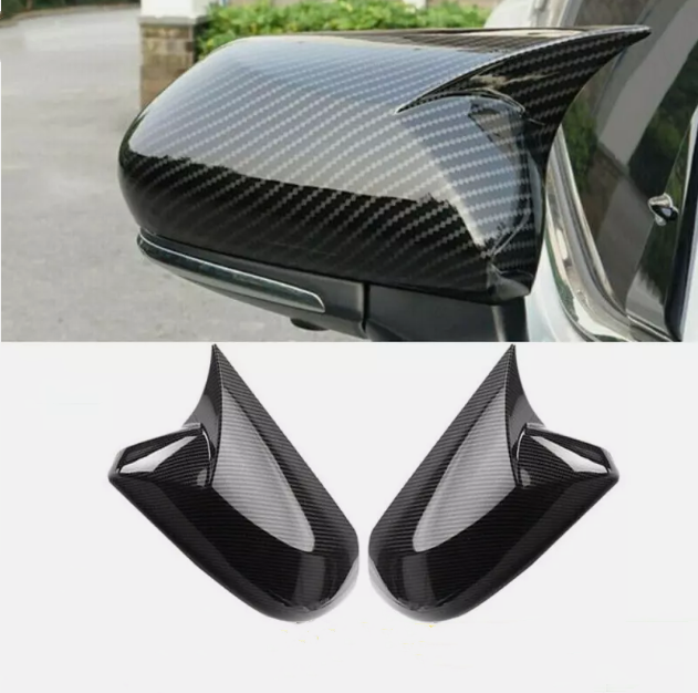 Carbon Fiber Look Side Mirror Cover Trim Accessories For Toyota Camry 2018-2024