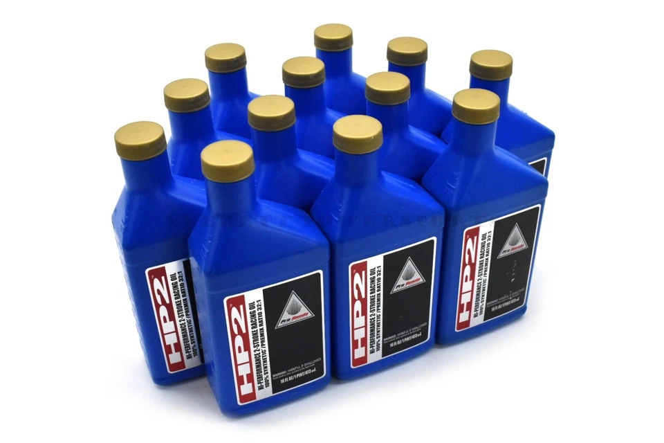 12 botellas sintéticas completas premezcladas originales Honda HP2 2 tiempos (1 estuche) #Z274 Foto 2 de 4
