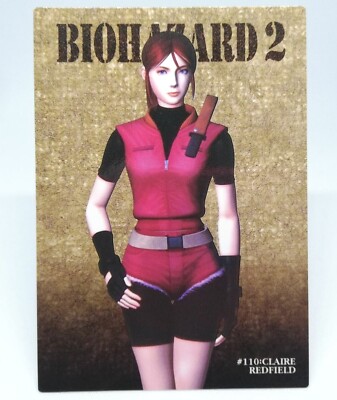 110 Claire Redfield Resident Evil 2 BIOH HAZARD 2 Card Dass ALL CAPCOM WORLD 98
