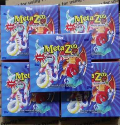 5x Five Boxes 2021 Topps MetaZoo Cryptid Nation Series 0 30-Card Pack 