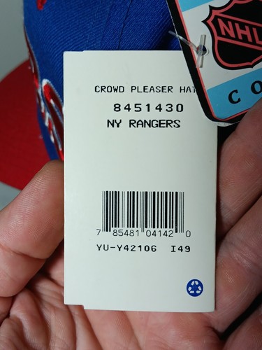 NWT Vintage 1990s New York Rangers Starter Tri-Power SnapBack Hat NHL Brand New - Picture 7 of 15