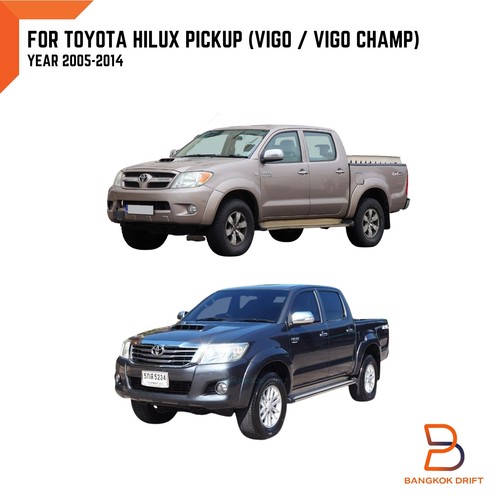 R CHROME LED MIRROR COVER TRIM FIT TOYOTA HILUX UTE MK6 MK7 VIGO CHAMP 05-14 - Picture 7 of 7