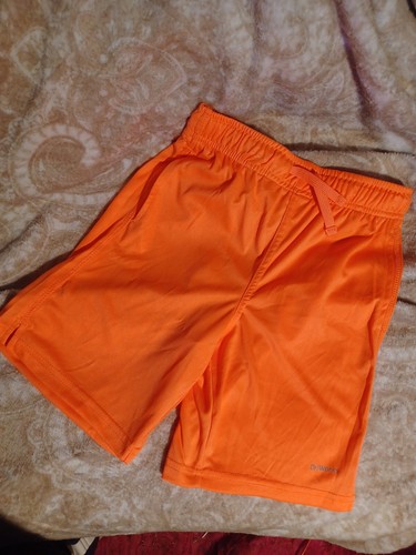 Pantaloncini unisex nuovi Athletic Works DriWorks Youth taglia M/8 arancione brillante - Foto 2 di 5