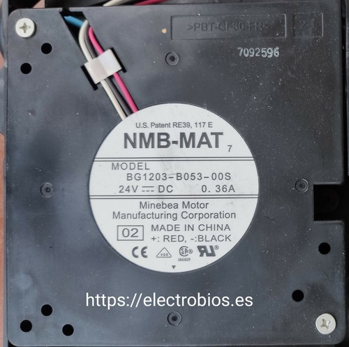 Ventilador para vitrocerámica de inducción BOSCH pie651t01e/09 - Imagen 2 de 2