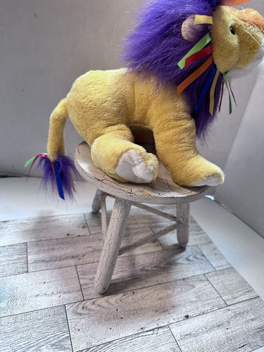 Ganz WEBKINZ Ribbon Lion HM487 Stuffed Animal Plush No Code 8” - Picture 3 of 6