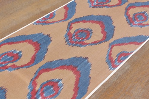 Ikat Fabric Silk and Cotton Uzbek 5.00 meters Brand New Fast Shipment 12431 - Picture 7 of 15