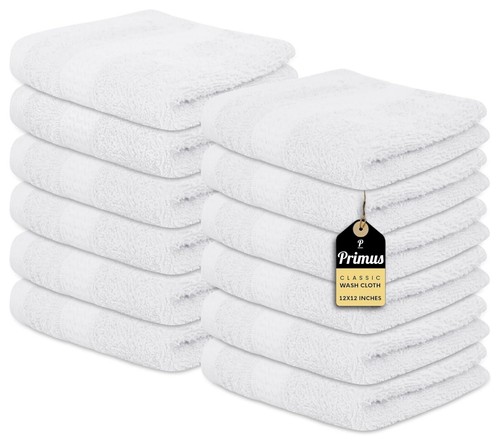 12x Face Cloth Towels 100% Egyptian Cotton Soft Flannels Wash Cloths 30x30cm - Picture 4 of 87
