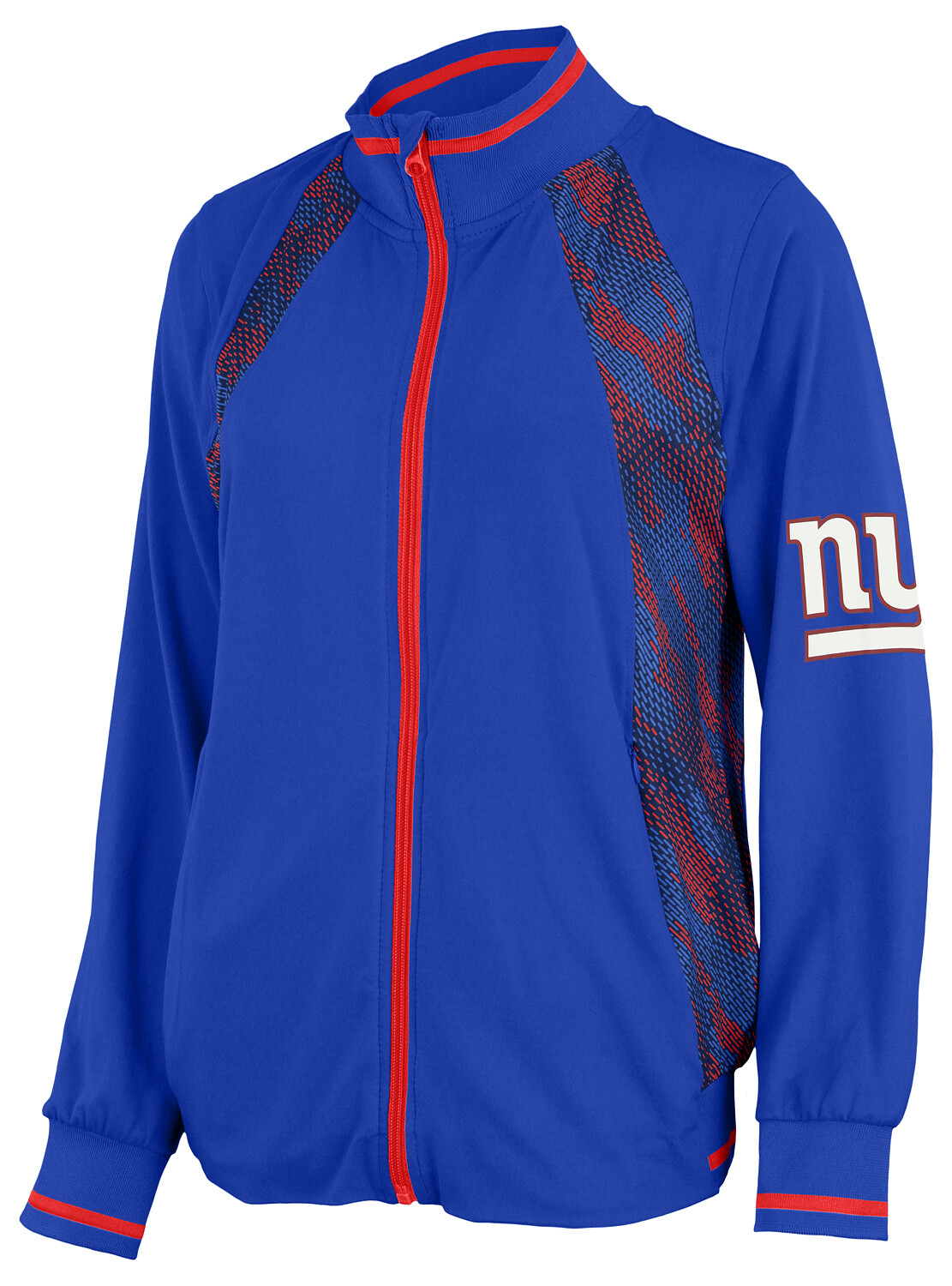 Женская куртка Zubaz NFL New York Giants с застежкой-молнией Viper Accent