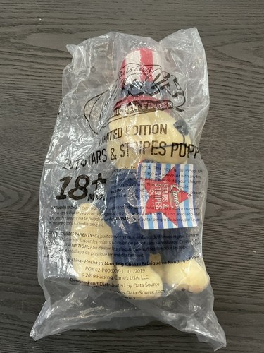 Sealed Raising Cane's Limited Edition Stars & Stripes Dog Plush 4th of July USA
