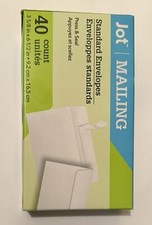 Envelope 40 Count. 3 5/8 in x 6 1/2 in 9.2 cm x 16.5 cm