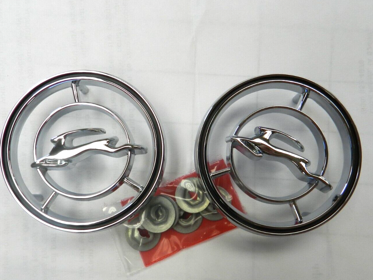 1965 インパラ エンブレム 1965 1966 Chevy Impala Chevrolet Pair Front Fender Emblems, TRIM